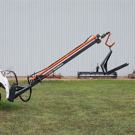 skid steer boom link|26' skid steer truss boom.